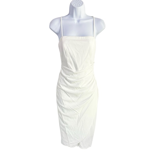 Emerald Sundae Sleeveless Bodycon Midi Dress in White Size XL - Picture 2 of 6